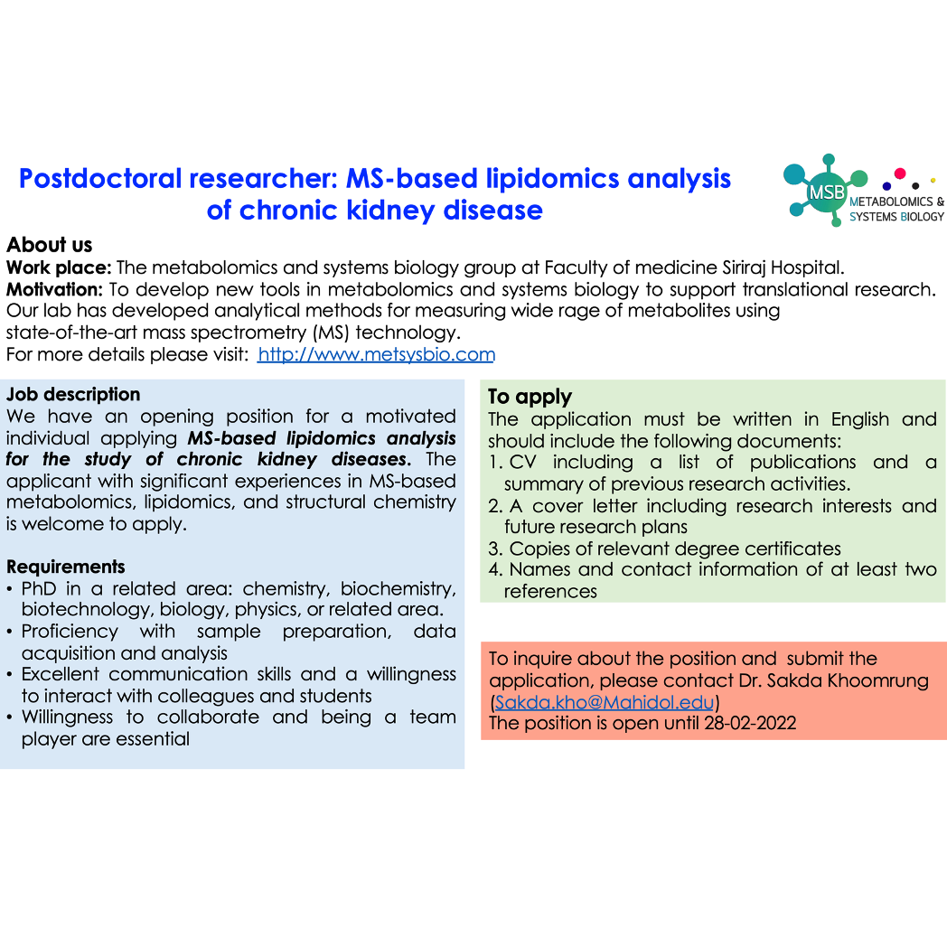 MSB: Metabolomics and Systems biology