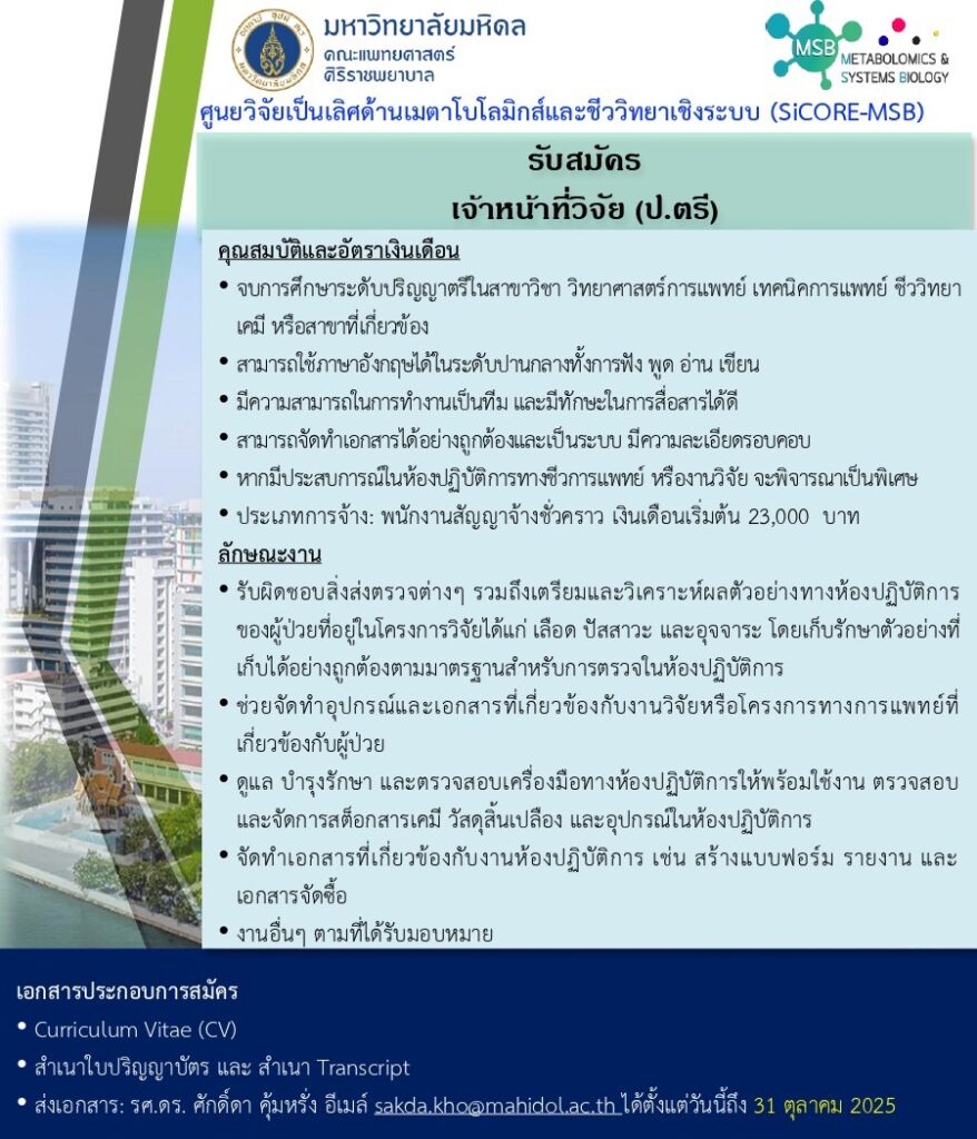 We are Hiring! (Today- 31 October 2025)